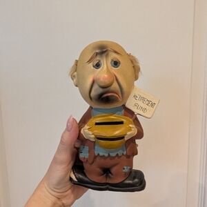Whimsical Retirement Fund Figurine - Brown and Black